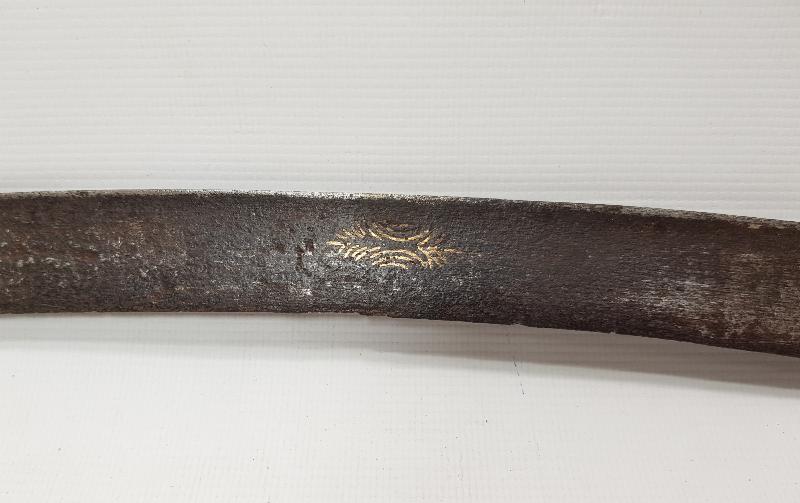 OSMANLI DÖNEMİ ALTIN ÇAKMA İŞÇİLİKLİ YATAĞAN KILIÇ 