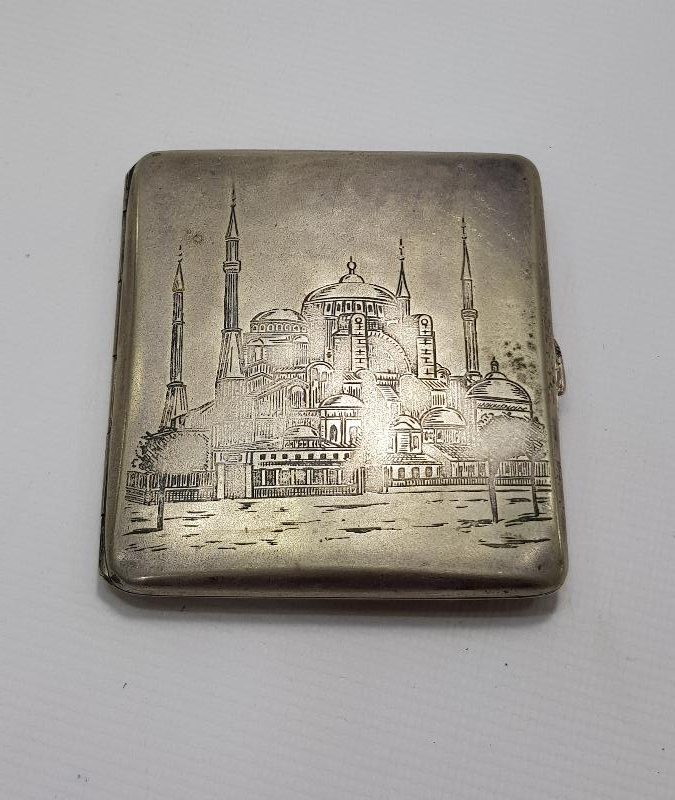 OSMANLI DÖNEMİ AYASOFYA CAMİ GÖRSELLİ TÜTÜN TABAKASI 