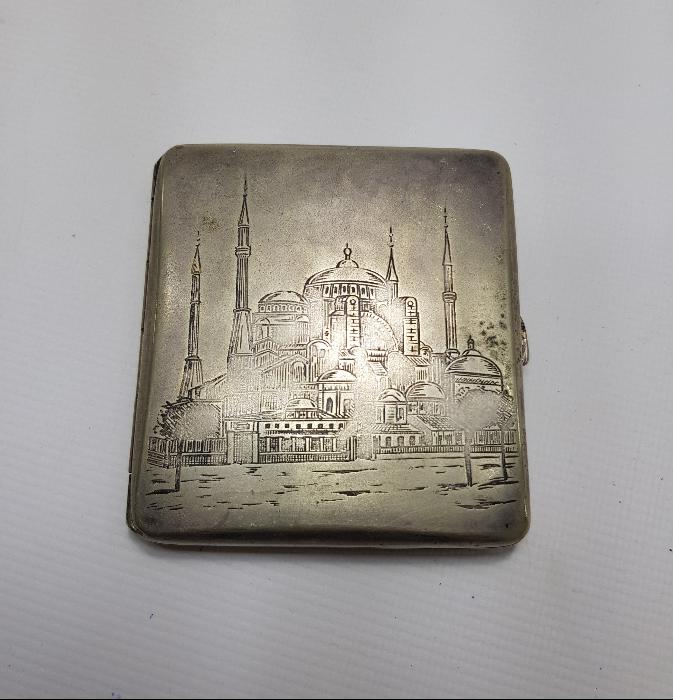 OSMANLI DÖNEMİ AYASOFYA CAMİ GÖRSELLİ TÜTÜN TABAKASI 