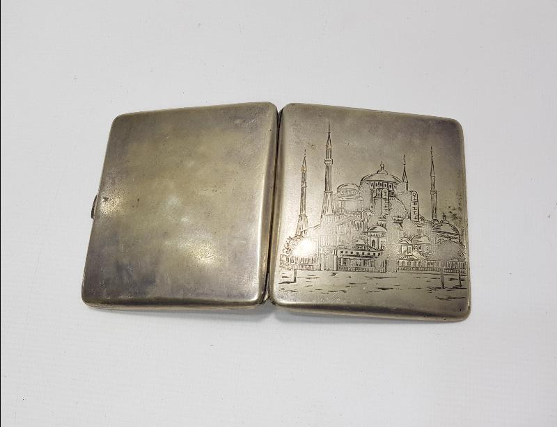 OSMANLI DÖNEMİ AYASOFYA CAMİ GÖRSELLİ TÜTÜN TABAKASI 