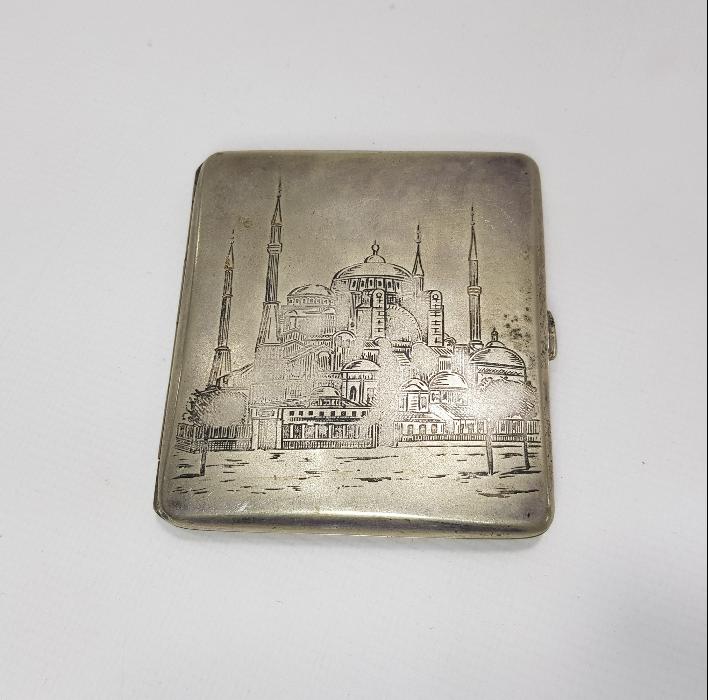 OSMANLI DÖNEMİ AYASOFYA CAMİ GÖRSELLİ TÜTÜN TABAKASI 