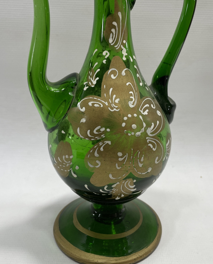 OSMANLI DÖNEMİ EL BOYAMA VE KOPARMA CAMDAN MAMUL NADİR ZEMZEMLİK