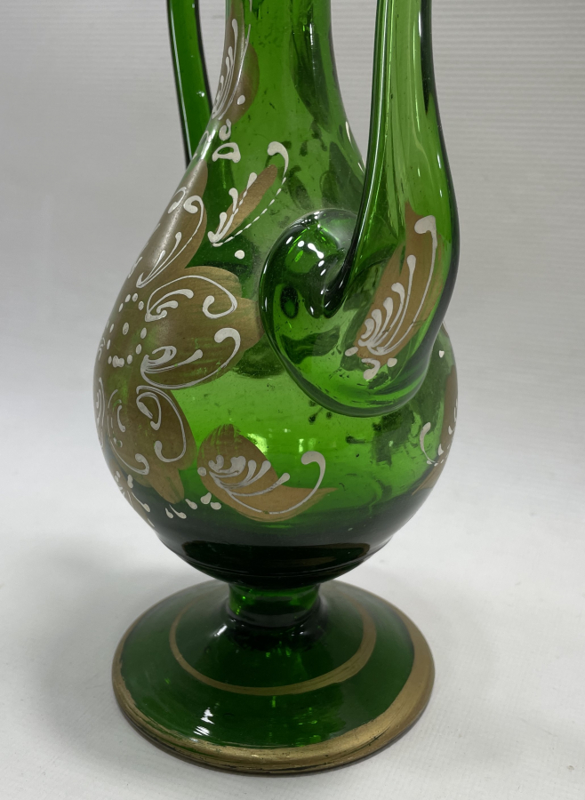 OSMANLI DÖNEMİ EL BOYAMA VE KOPARMA CAMDAN MAMUL NADİR ZEMZEMLİK