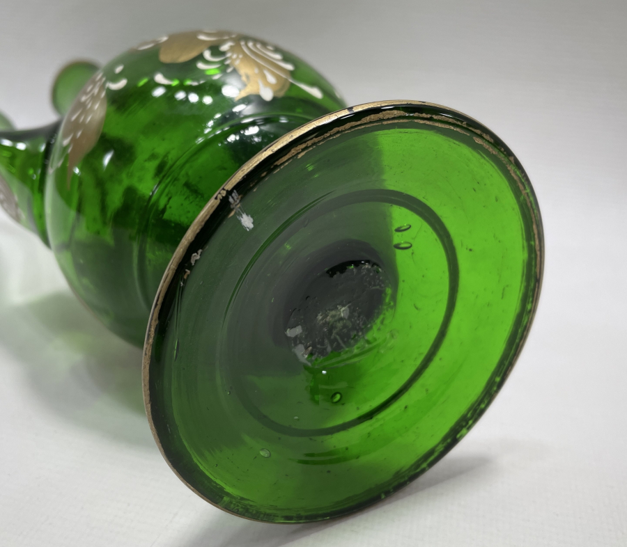 OSMANLI DÖNEMİ EL BOYAMA VE KOPARMA CAMDAN MAMUL NADİR ZEMZEMLİK