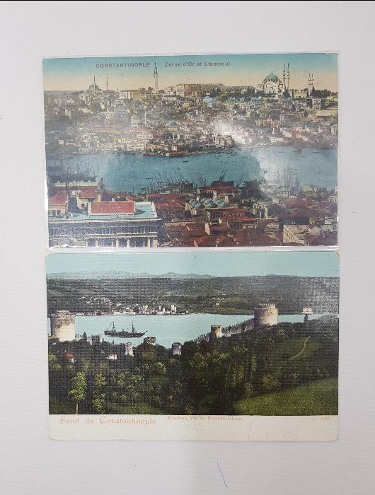 OSMANLI DÖNEMİ İKİ ADET İSTANBUL KARTPOSTALI 