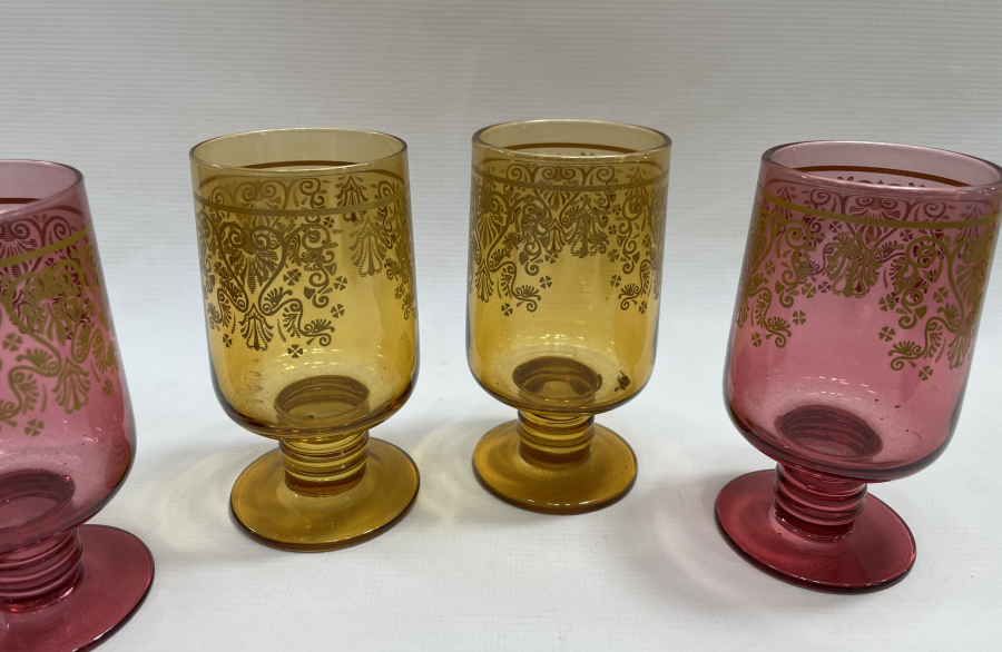 ÜZERİ ALTIN VARAKLI SU BARDAĞI TAKIMI