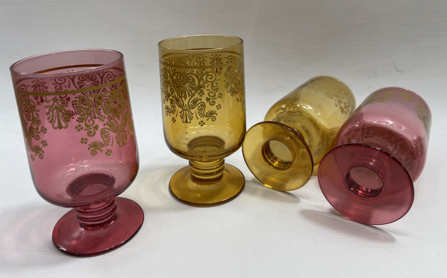 ÜZERİ ALTIN VARAKLI SU BARDAĞI TAKIMI