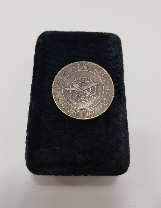 1969 TÜRK HAVA KURUMU 21. BÜYÜK KONGRESİ ROZETİ 