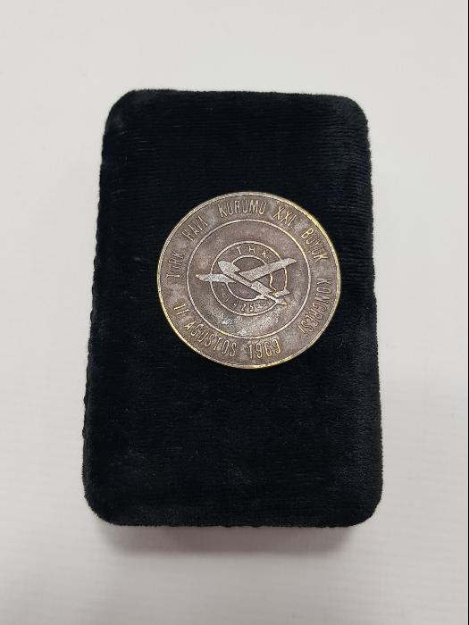 1969 TÜRK HAVA KURUMU 21. BÜYÜK KONGRESİ ROZETİ 