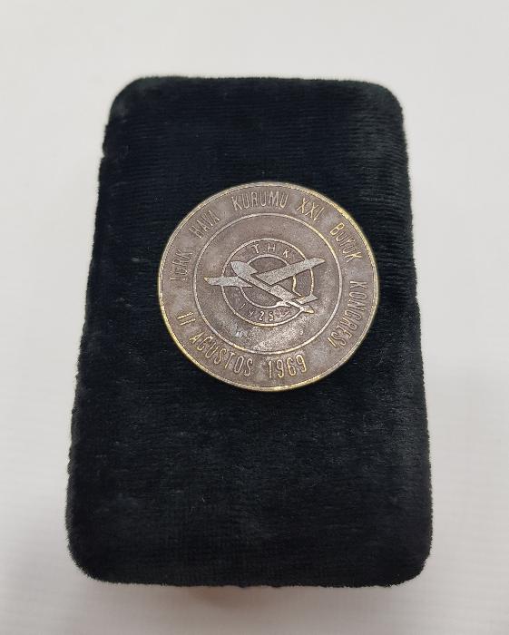 1969 TÜRK HAVA KURUMU 21. BÜYÜK KONGRESİ ROZETİ 