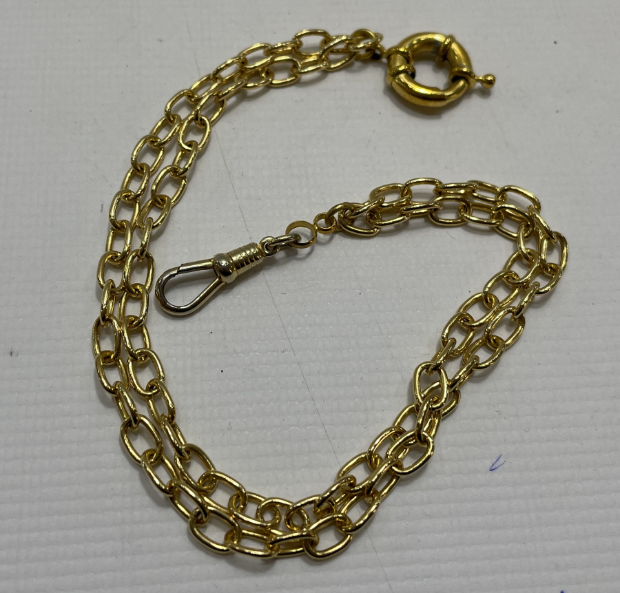 ALTIN KAPLAMA ANTİKA CEP SAATİ KÖSTEĞİ