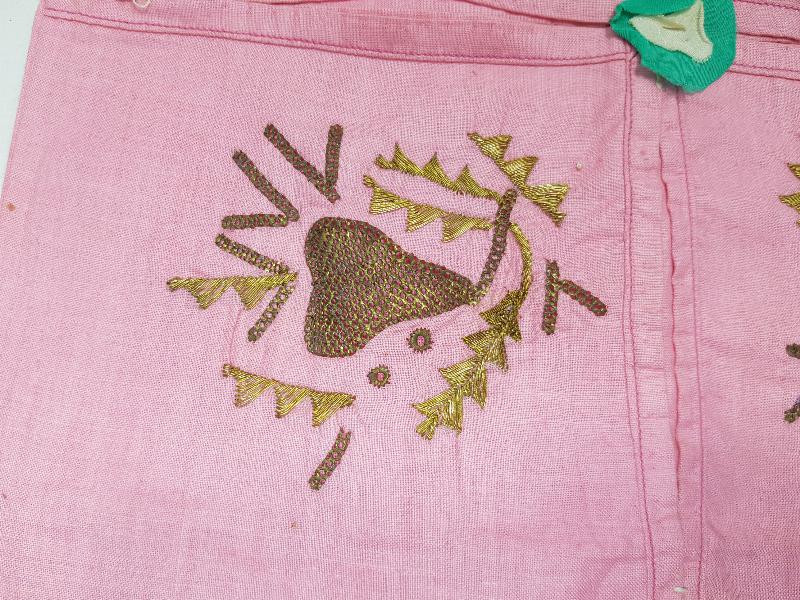 OSMANLI DÖNEMİ ALTIN SIRMA İŞÇİLİKLİ ÇEVRE / ÖRTÜ 