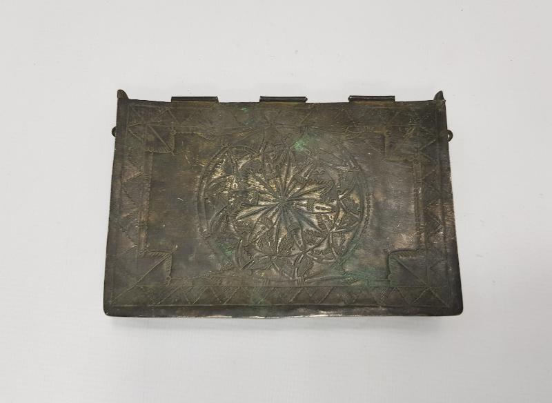 OSMANLI DÖNEMİ ÜZERİ AY YILDIZLI VE CAMİLİ GÜMÜŞ ENAM KABI