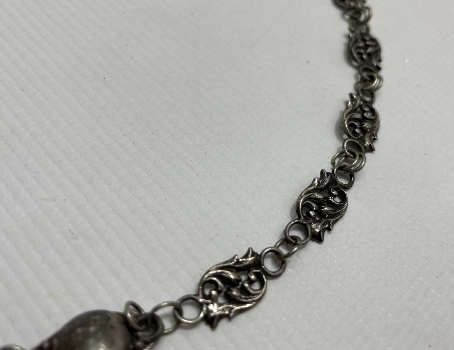 SİTRİN TAŞLI GÜMÜŞ GERDANLIK