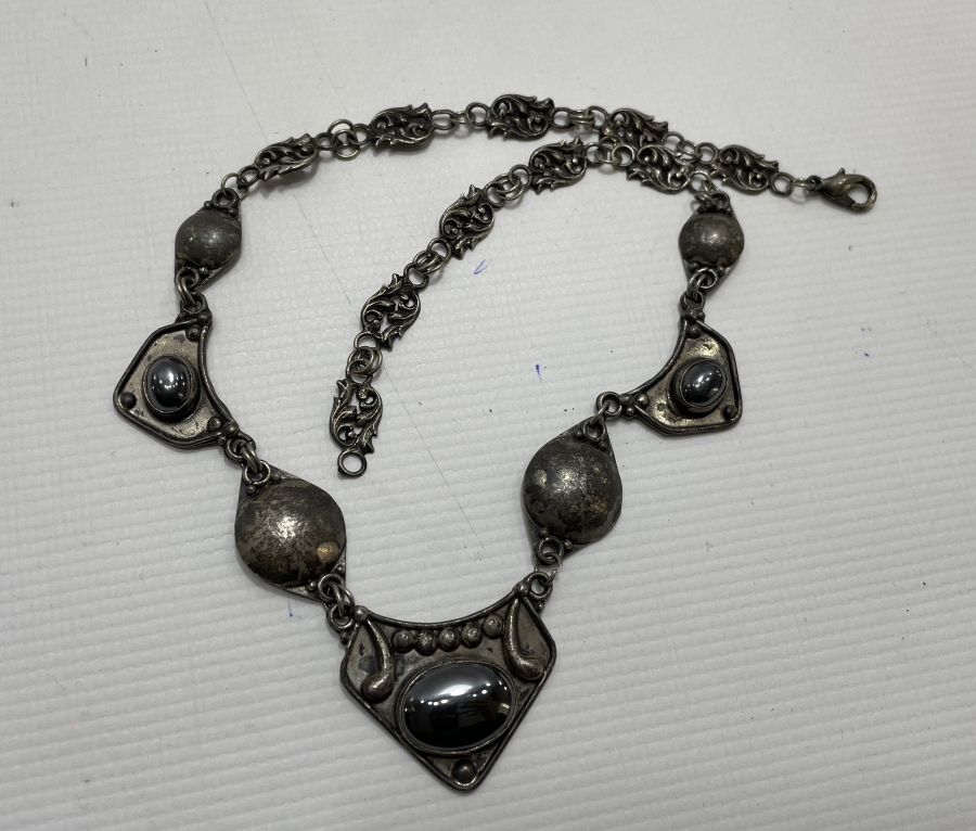 SİTRİN TAŞLI GÜMÜŞ GERDANLIK