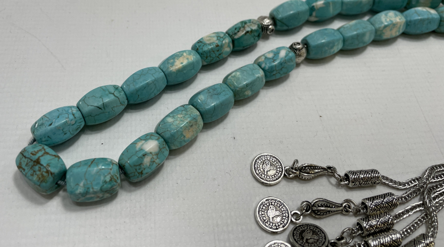 TURKUVAZ TAŞLI TESBİH