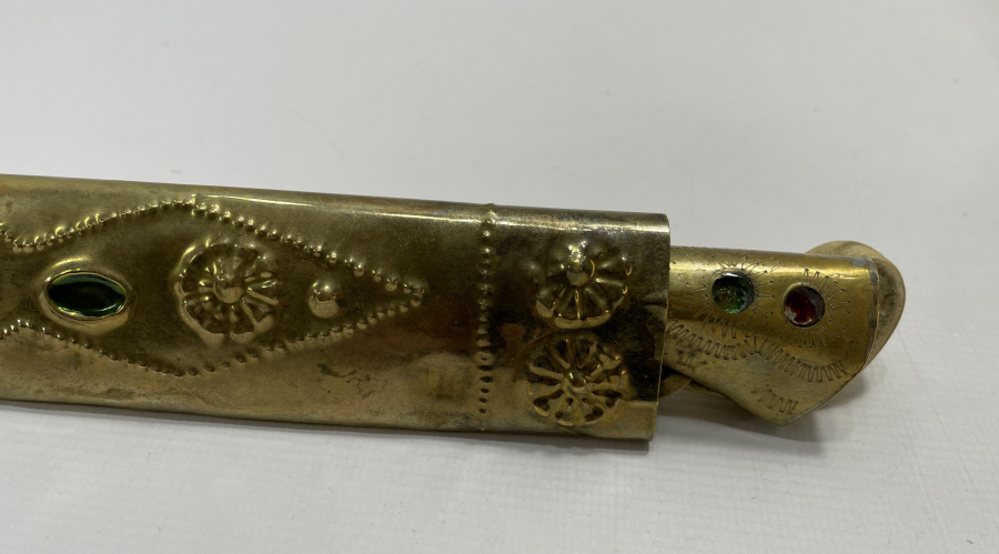 ÜZERİ OSMANLICA YAZILI ANTİKA TÜRKMEN İŞİ AVCI BIÇAĞI