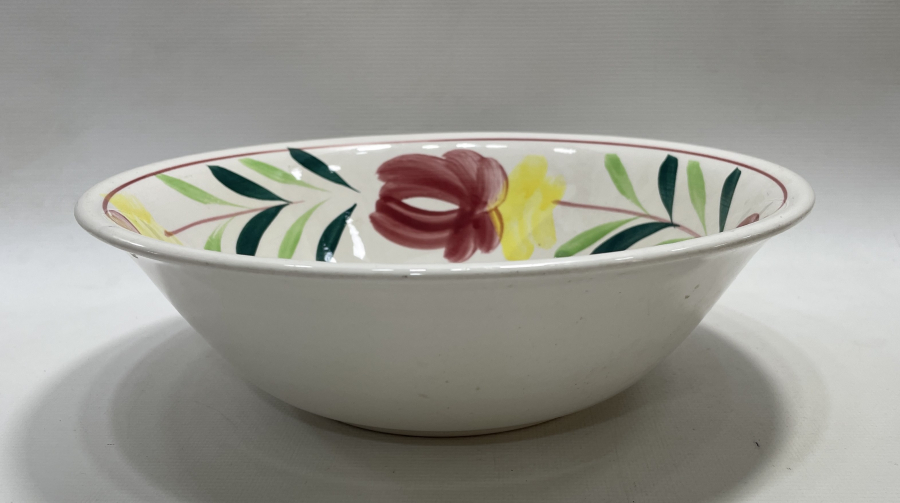 1900 BAŞLARI DEV BOY EL BOYAMA PORSELEN ÇUKUR TABAK