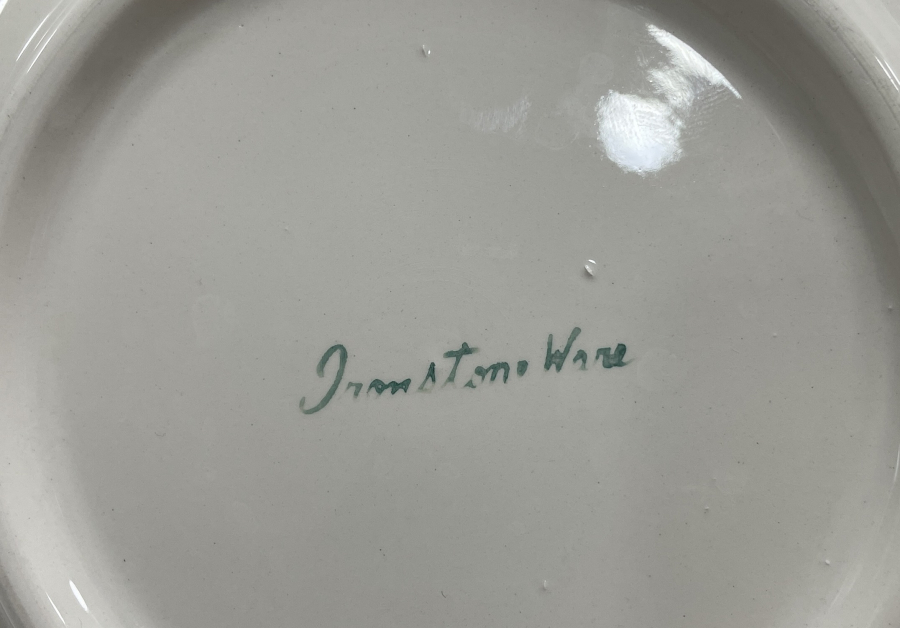 1900 BAŞLARI DEV BOY EL BOYAMA PORSELEN ÇUKUR TABAK