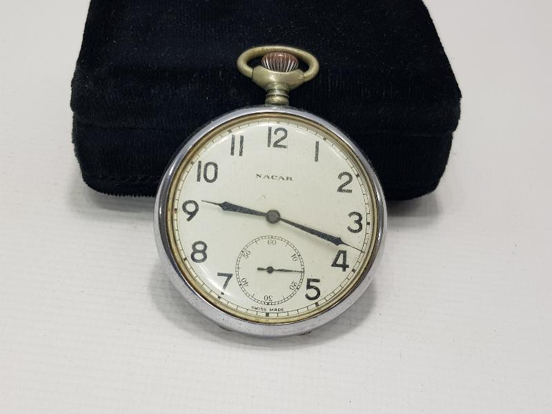 DEMİRYOLU VE TREN GÖRSELLİ NACAR CEP SAATİ 