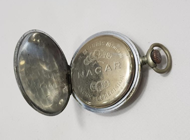 DEMİRYOLU VE TREN GÖRSELLİ NACAR CEP SAATİ 