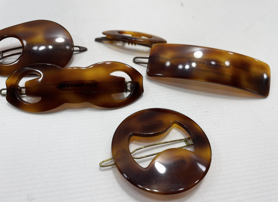 KAPLUMBAĞA KABUĞU FORMUNDA ANT,KA EPOKSİ SAÇ TOKALARI