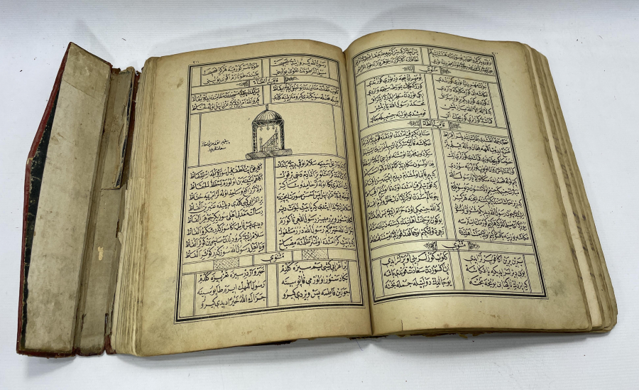 OSMANLI DÖNEMİ DERİ CİLTLİ AHMEDİYE