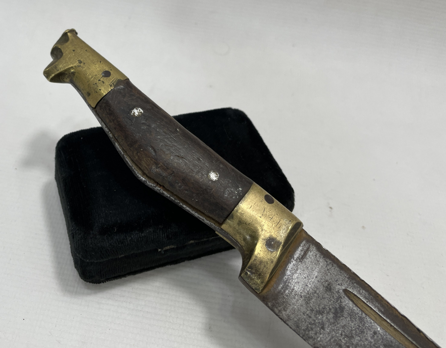 OSMANLI DÖNEMİ KURT BAŞLI KABADAYI KAMASI - KABADAYI SALLAMASI