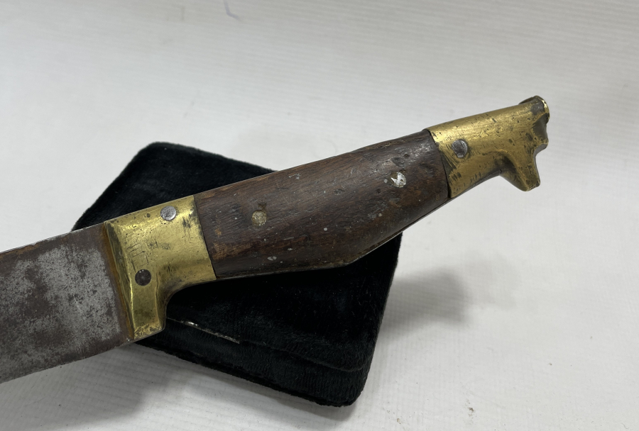 OSMANLI DÖNEMİ KURT BAŞLI KABADAYI KAMASI - KABADAYI SALLAMASI