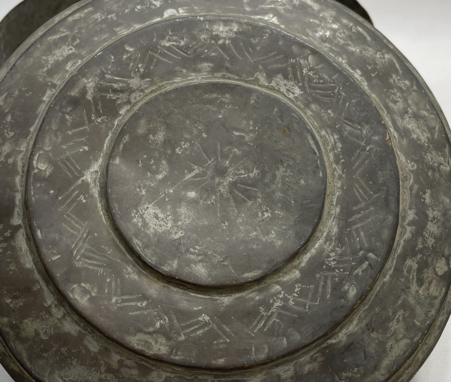 OSMANLI DÖNEMİ NADİR FORMDA KAPAKLI BAKIR PEYNİR KABI