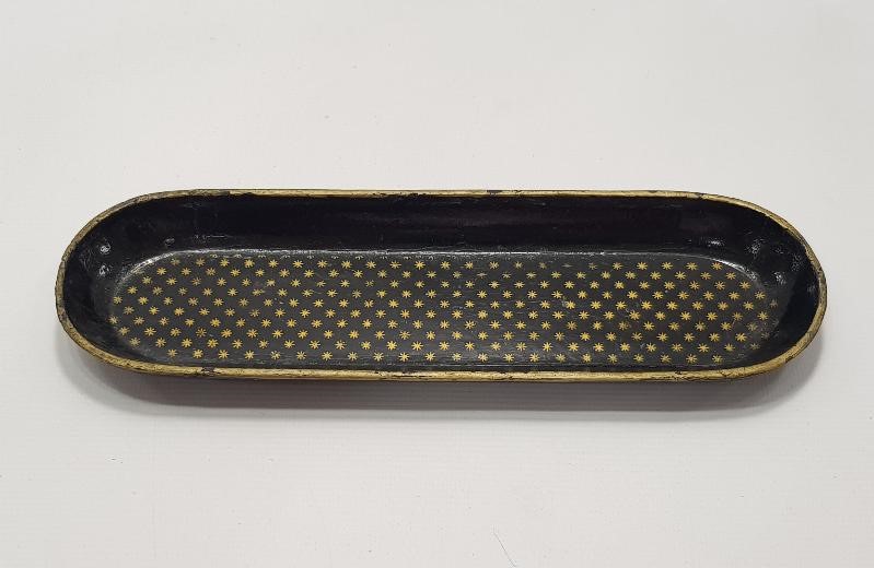 OSMANLI DÖNEMİ PAPIER MACHE HOKKA TEPSİSİ 