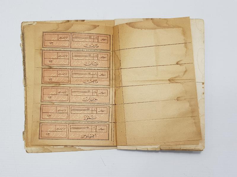 OSMANLICA SUBAY MAAŞ CÜZDANI