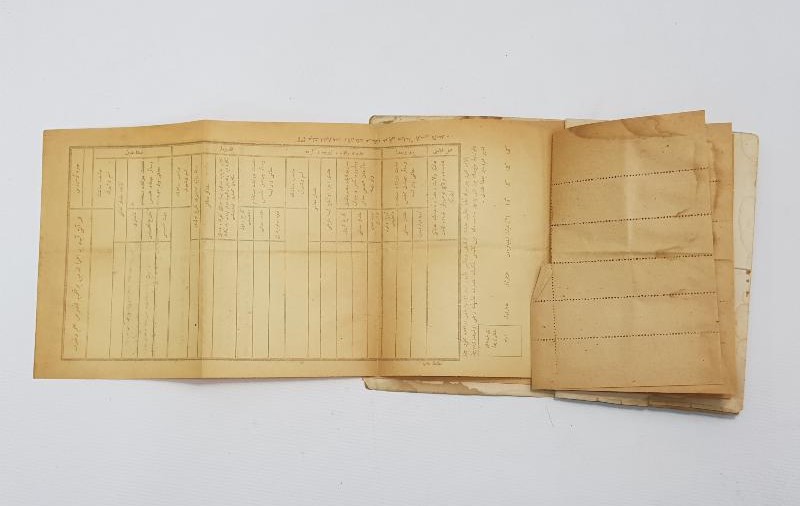 OSMANLICA SUBAY MAAŞ CÜZDANI