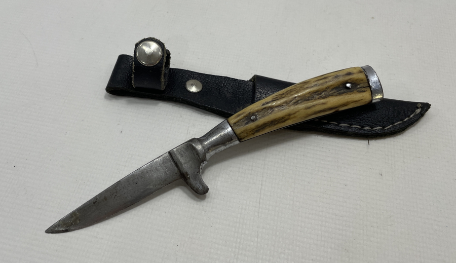 SAPI GEYİK BOYNUZUNDAN MAMUL ANTİKA AVCI BIÇAĞI