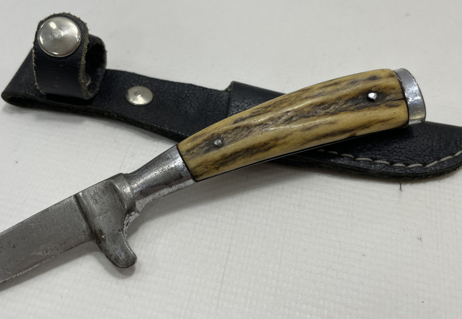 SAPI GEYİK BOYNUZUNDAN MAMUL ANTİKA AVCI BIÇAĞI