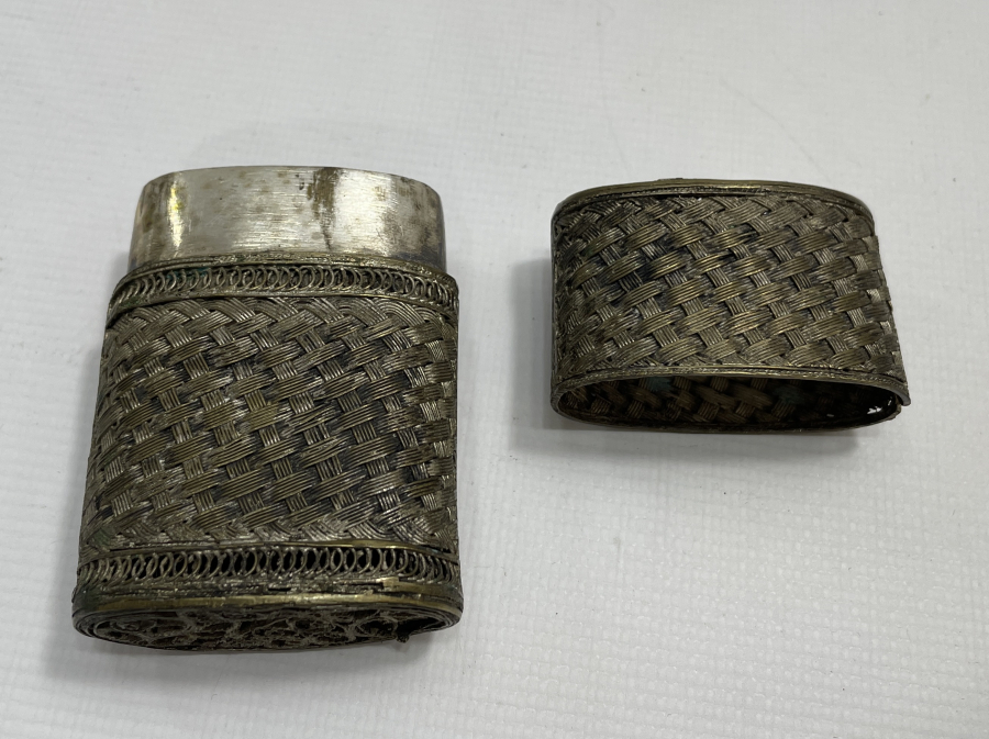 TELKARİ İŞÇİLİKLİ ANTİKA SİGARA TABAKASI