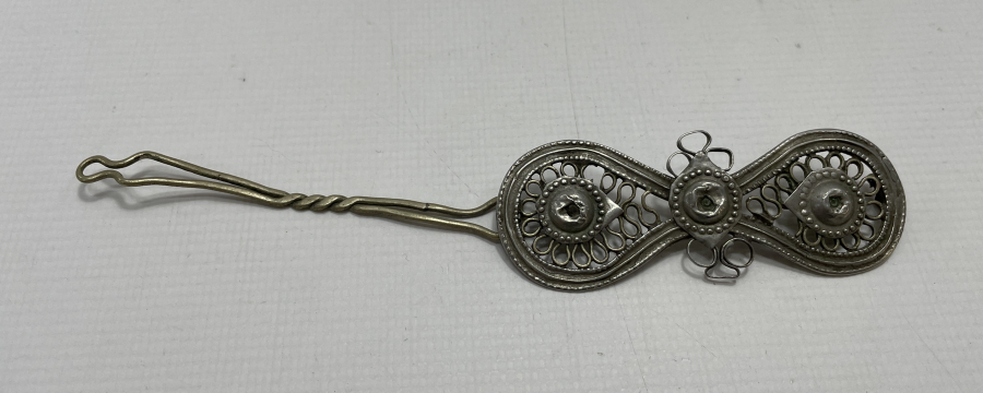 TÜRKMEN İŞİ BÜYÜK BOY ANTİKA SAÇ TOKASI