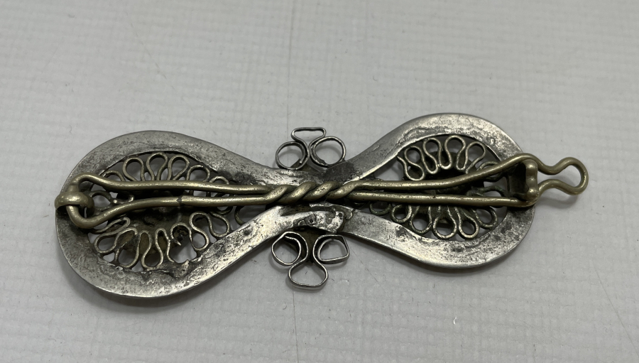 TÜRKMEN İŞİ BÜYÜK BOY ANTİKA SAÇ TOKASI