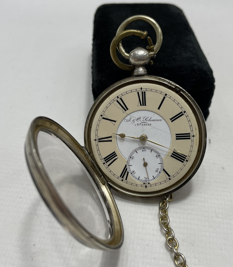 1850-1870 YILALRI ARASI ANAHTAR KURMALI RENKLİ KADRAN CEP SAATİ