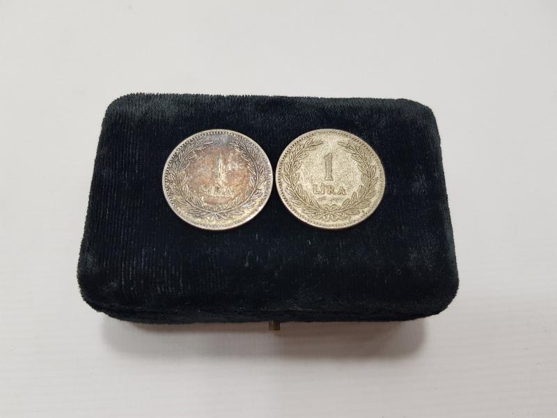 1947 TARİHLİ İKİ ADET GÜMÜŞ 1 LİRA