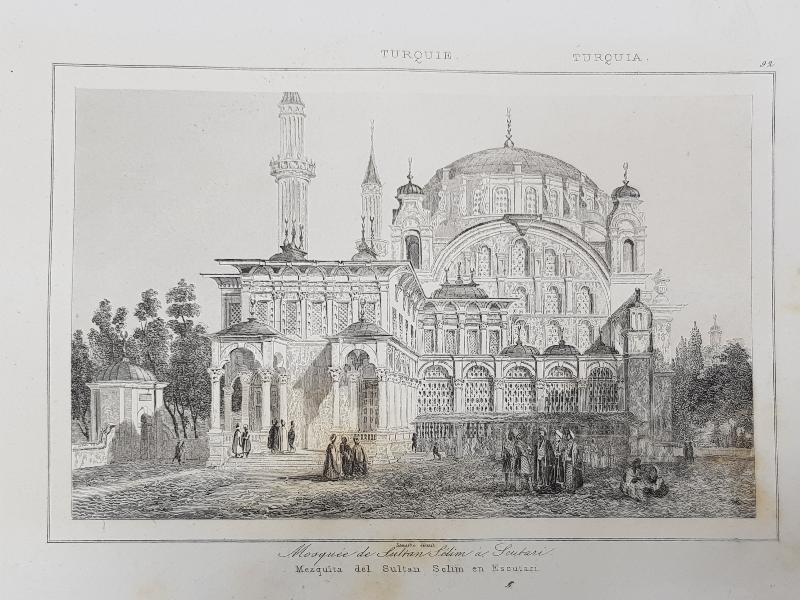 OSMANLI DÖNEMİ GRAVÜR: ÜSKÜDAR SULTAN SELİM CAMİİ
