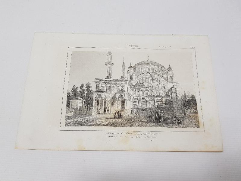 OSMANLI DÖNEMİ GRAVÜR: ÜSKÜDAR SULTAN SELİM CAMİİ