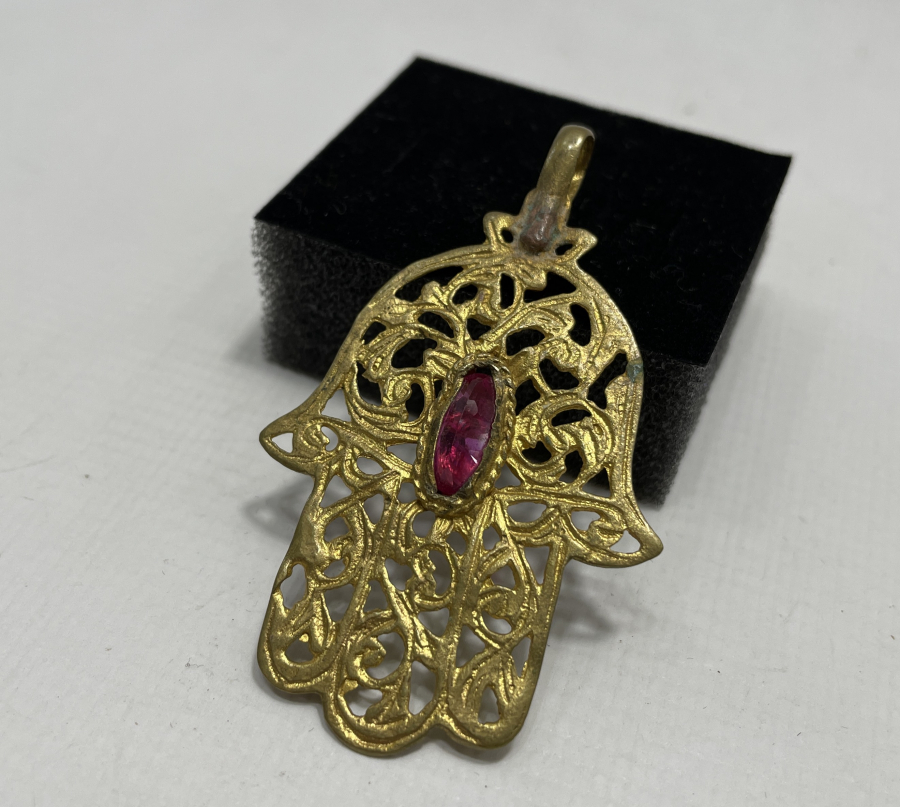 OSMANLI DÖNEMİ ÜZERİ ALTIN VERMEYLİ FATMA ANANIN ELİ MODELLİ KOLYE