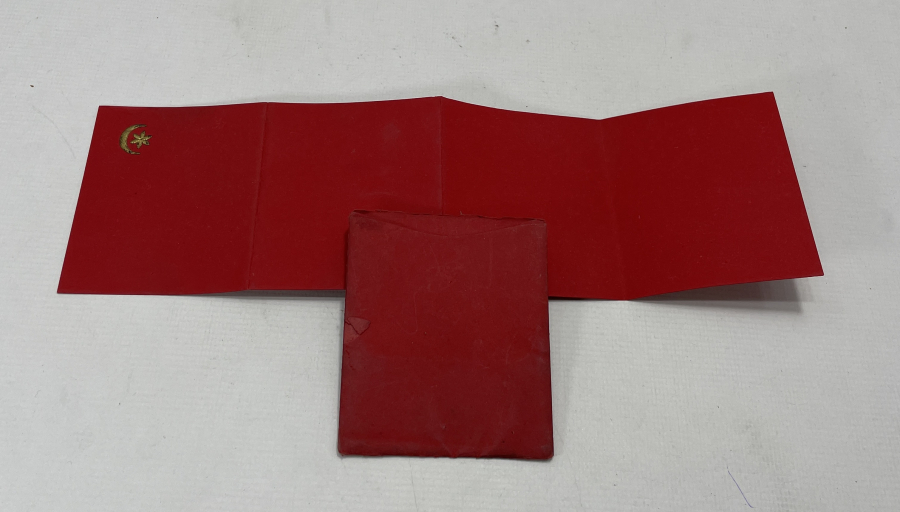 OSMANLI DÖNEMİ ÜZERİ AY YILDIZLI ÖZEL ASKERİ DAVETİYE