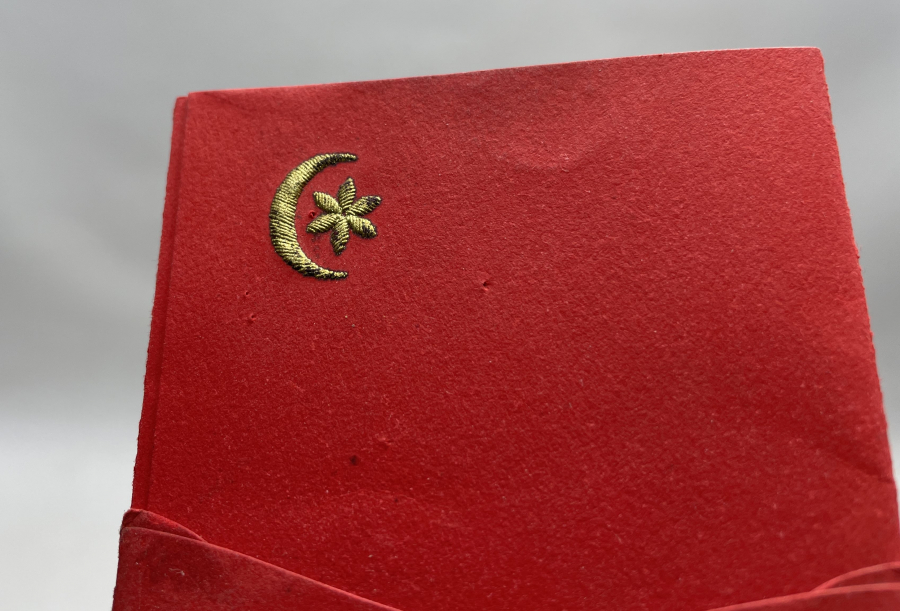 OSMANLI DÖNEMİ ÜZERİ AY YILDIZLI ÖZEL ASKERİ DAVETİYE