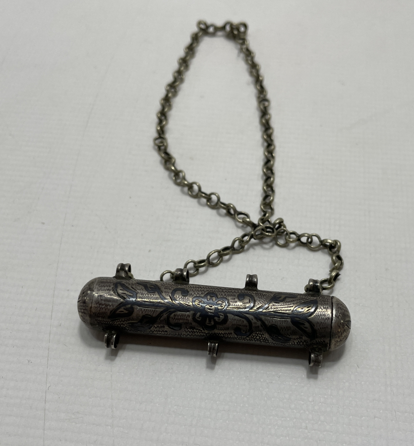 OSMANLI DÖNEMİ VAN İŞİ SAVATLI GÜMÜŞ HAMAYIL