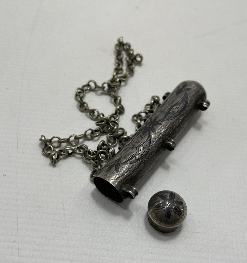 OSMANLI DÖNEMİ VAN İŞİ SAVATLI GÜMÜŞ HAMAYIL