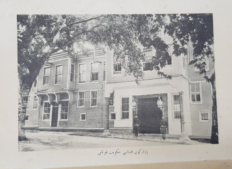 OSMANLICA GRAVÜR: PAZARKÖY KAZASI HÜKÜMET KONAĞI 