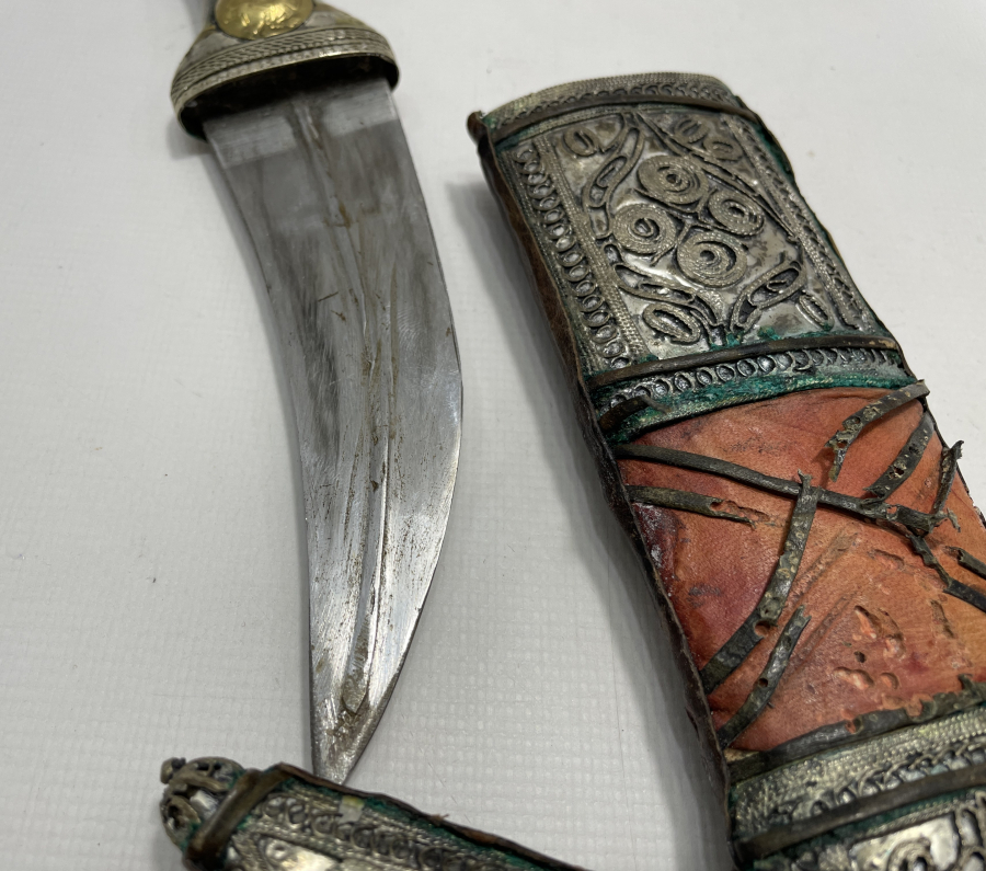 ANTİKA BOYNUZ SAPLI DEKORATİF CEMBİYE