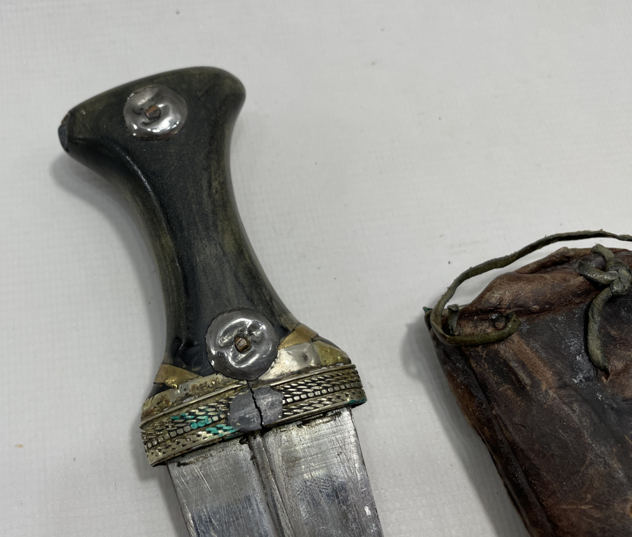 ANTİKA BOYNUZ SAPLI DEKORATİF CEMBİYE